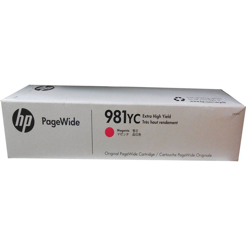 HP 981YC - À rendement extrêmement élevé - magenta - originale - PageWide - cartouche d'encre Contract - pour PageWide Managed Color MFP E58650dn; PageWide Managed Color Flow MFP E58650z