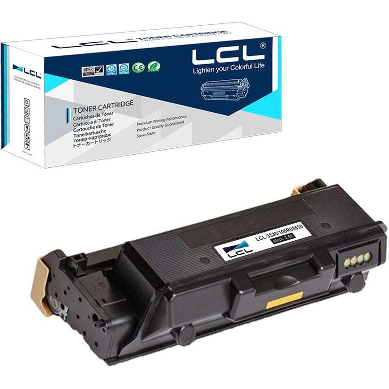 LCL Cartouche de Toner Compatible WorkCentre 3335 3345 Phaser 3330 106R03620 2600 Pages (1 Noir) Replacement pour Xerox WorkCentre 3335/Xerox WorkCentre 3345/Xerox Phaser 3330