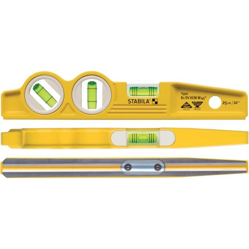 Niveau a bulle Torpedo 25cm 81SV REM 45 Degré Stabila
