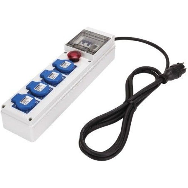 Coffret monophasé 4 prises 2P+T 16A GEWISS