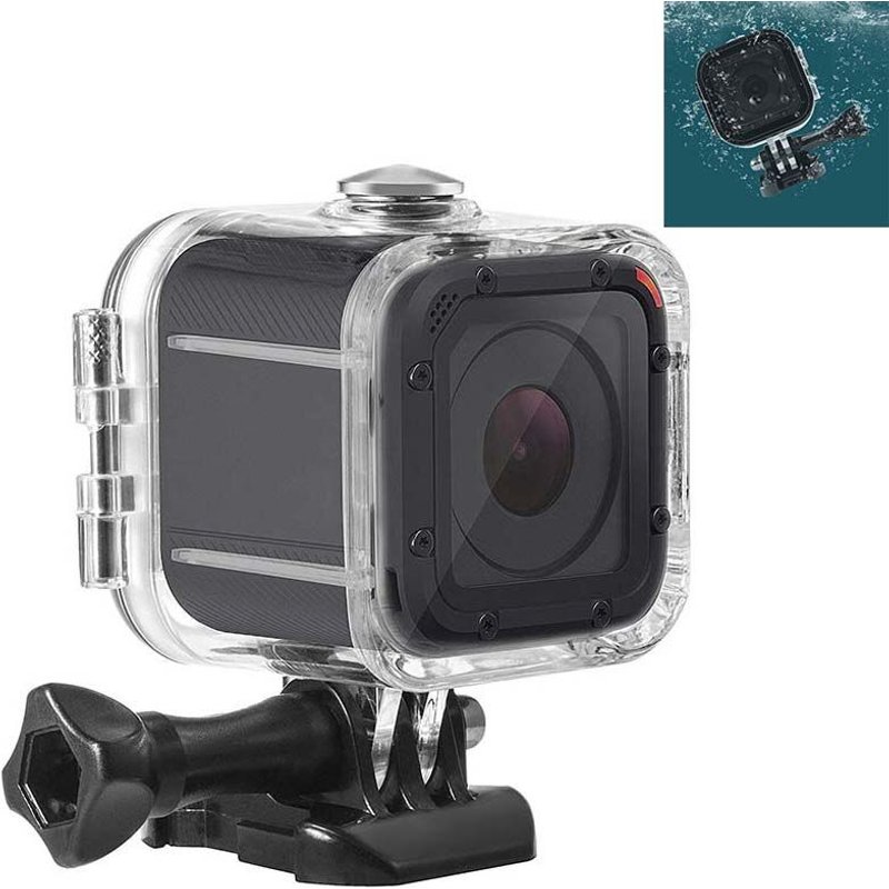 CNYO® Boîtier PULUZ pour GoPro Hero 5/4 Session boîtier étanche boîtier de protection de plongée coque 45 m pour Go Pro Hero5 Hero4 Session