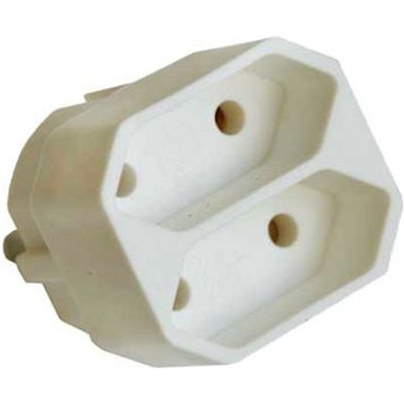 BIPLITE 2 x 6A - MALE 10/16A