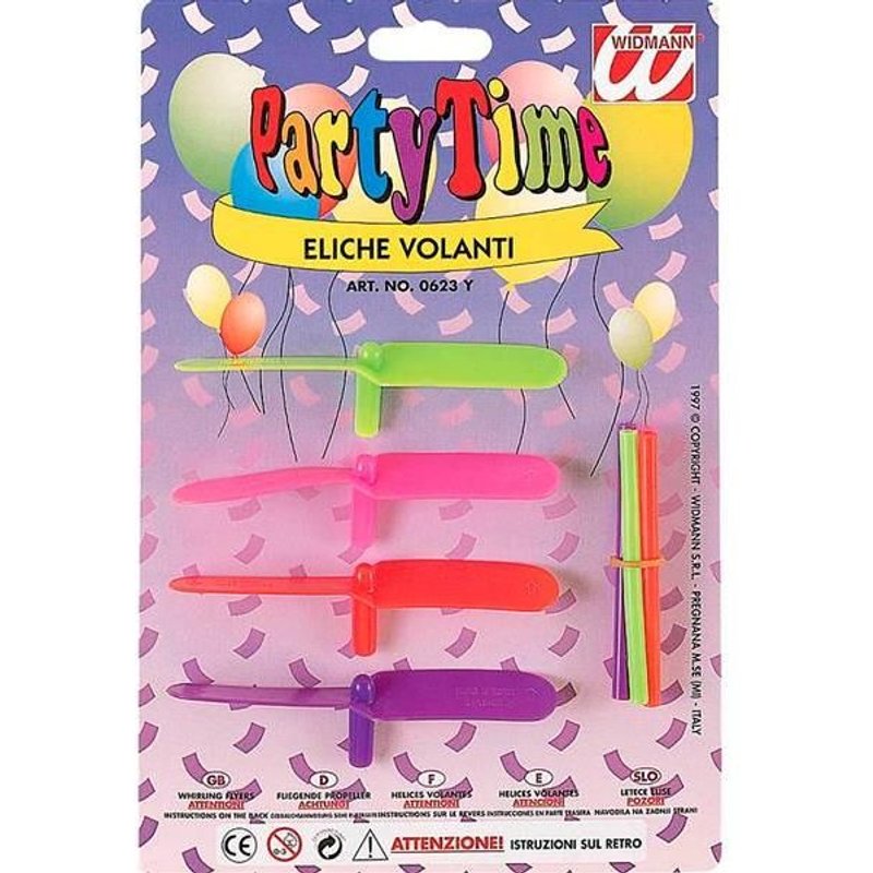 Set De 4 Hélices Volantes Pour Lot De Kermesse - Pinata (Plastique)