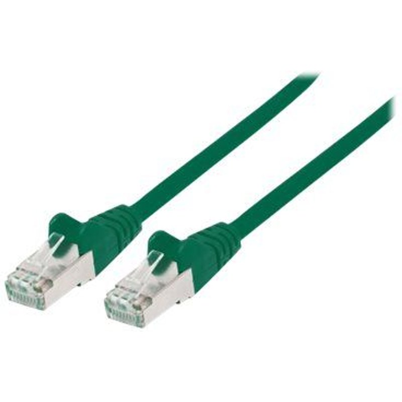 Intellinet Network Patch Cable, Cat6, 3m, Green, Copper, S/FTP, LSOH / LSZH, PVC, RJ45, Gold Plated Contacts, Snagless, Booted, Lifetime Warranty, Polybag - Câble réseau - RJ-45 (M) pour RJ-45...