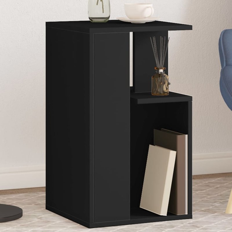Vidaxl Table D'appoint Noir 35x35x60 Cm Bois D'ingénierie
