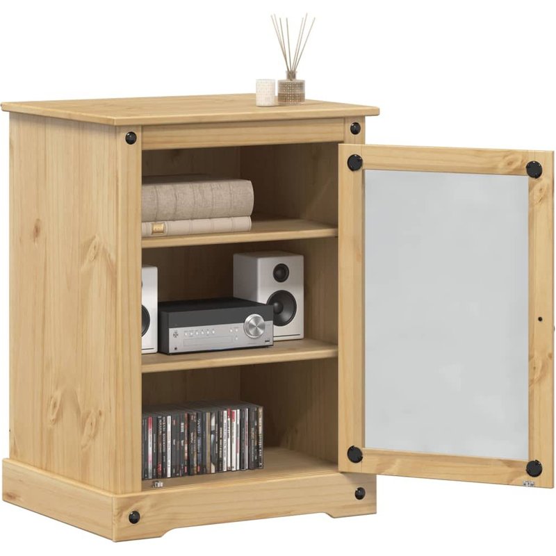 Vidaxl Meuble Hifi Corona 60x50x82 Cm Bois De Pin Massif