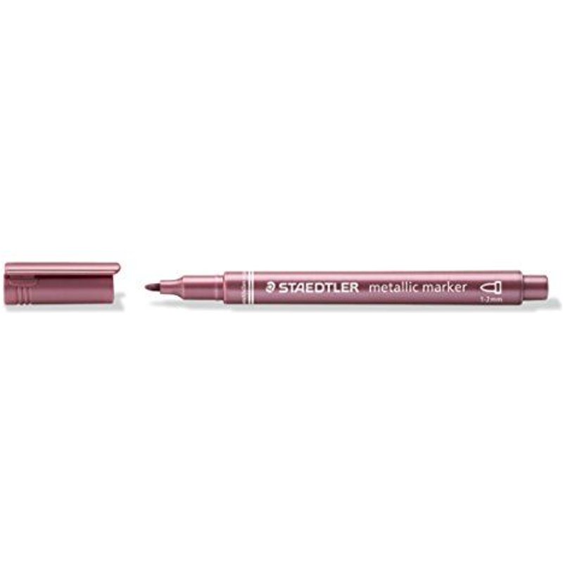 Staedtler Metallic Marker 8323 - Marqueur Métallique Rouge Pointe 1, 2 Mm