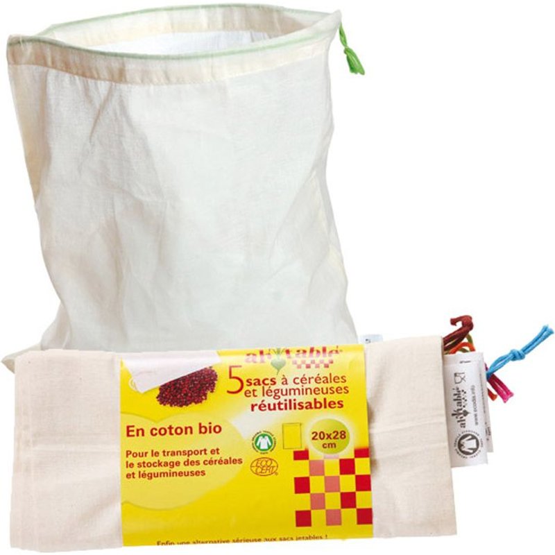 Lot De 5 Sacs À Vrac Réutilisables - S - Ah ! Table !