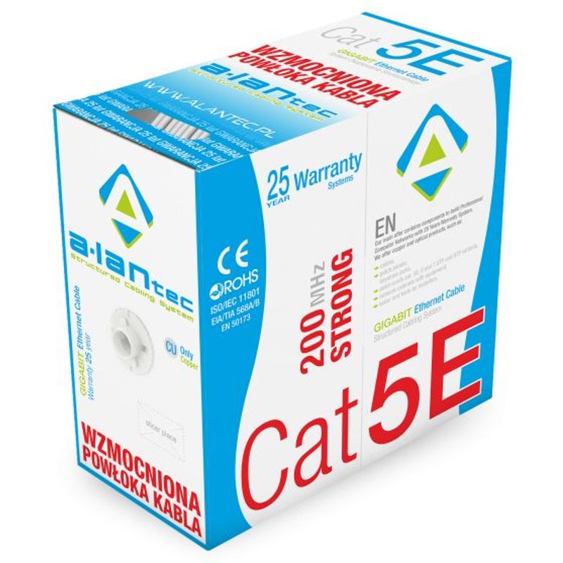 Alantec Kiu5str305 Câble De Réseau Gris 305 M Cat5e U/utp (utp)