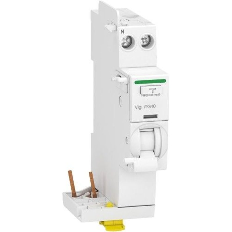 Module diffĂ©rentiel Vigi tĂȘte de groupe Acti9 iTG40 - 1P+N - 25A - 300AC SCHNEIDER