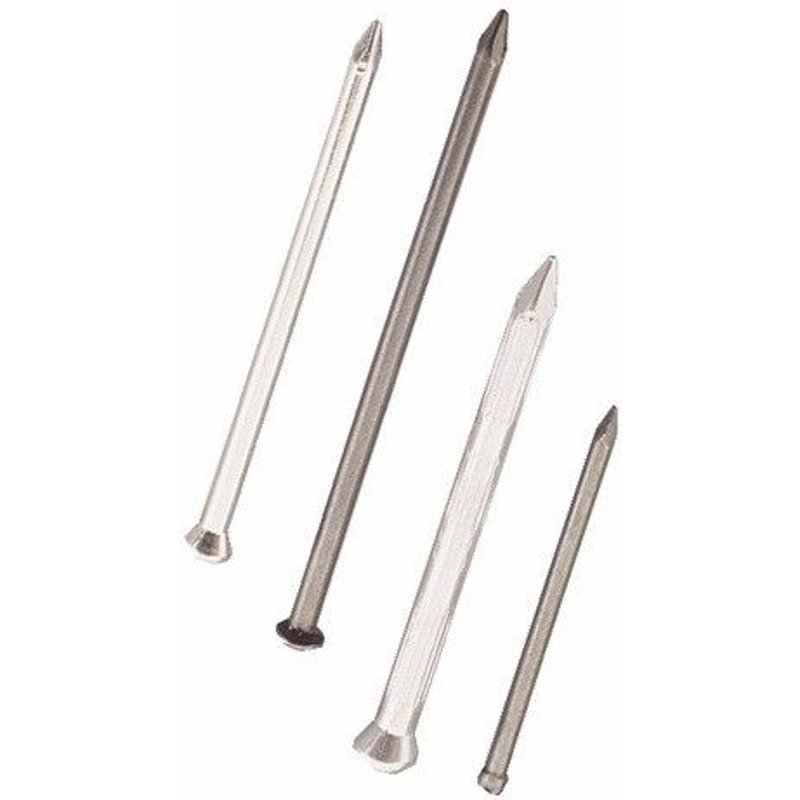 Pointes acier brut - tête plate - 5 kg - longueur 180 mm - diamètre 6,5 mm Paté