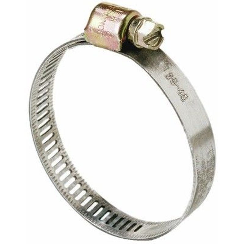 Colliers acier W1 - largeur 8 mm - serrage 25 à 45 mm - 10 pièces SERFLEX