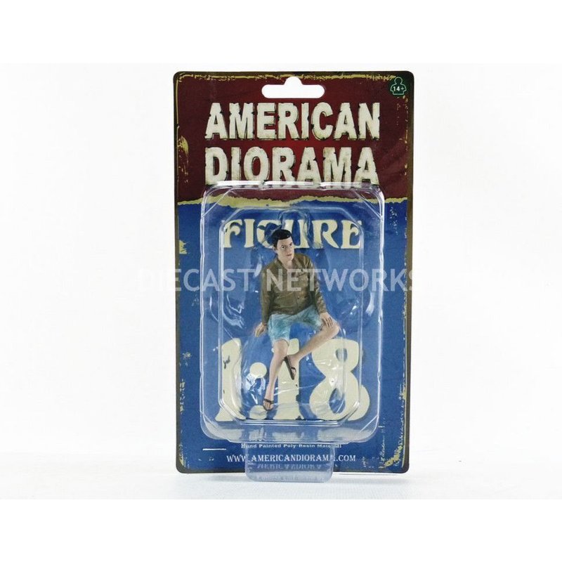 American Diorama 1/18 - Figurines Seated Couple Series Iii Figure A - 38217-American Diorama
