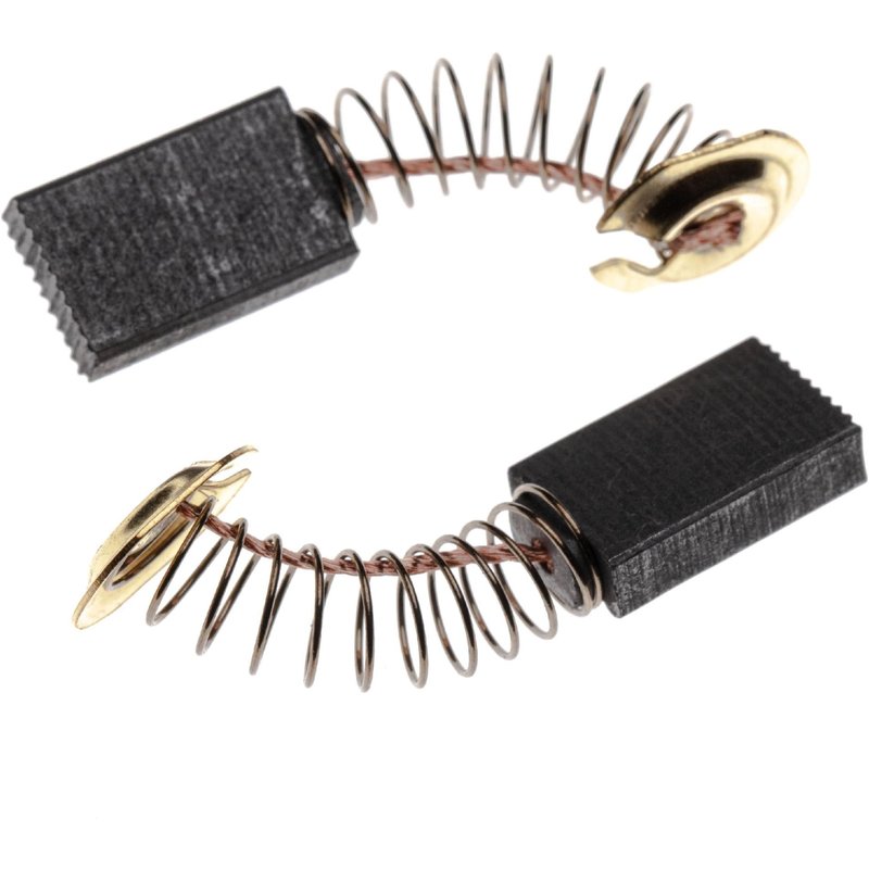 vhbw 2x balai de charbon pour moteur électrique 5 x 11 x 17mm compatible avec Makita 9015A, GA5020, GA5020Y outil électrique
