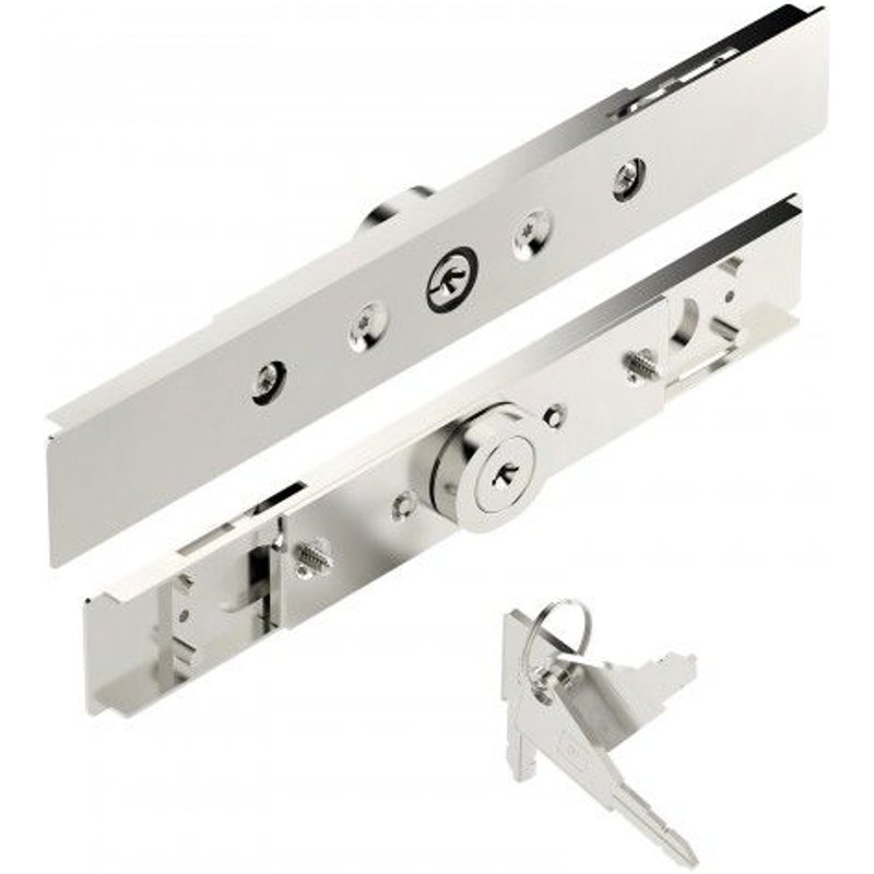 Serrure volet roulant cylindre rond - 2 pivots - 7 à 9 mm - zingué-AA40 TIRARD