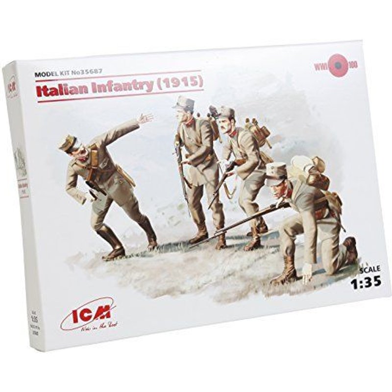 Icm Models 135 Italian Infantry 19 Model Kit
