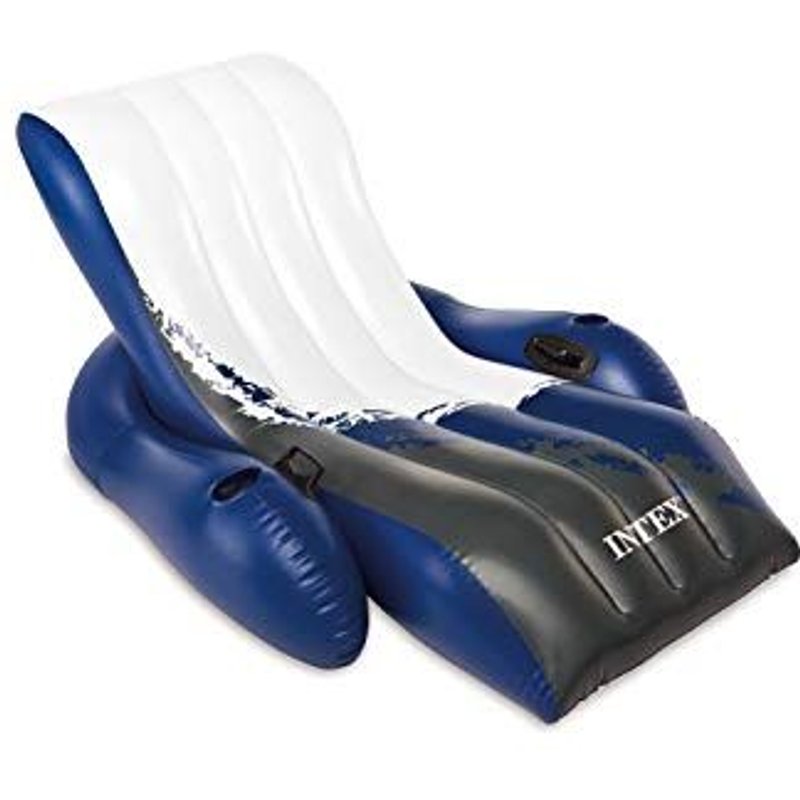 Intex Floating Recliner Inflatable Lounge, 71in X 53in