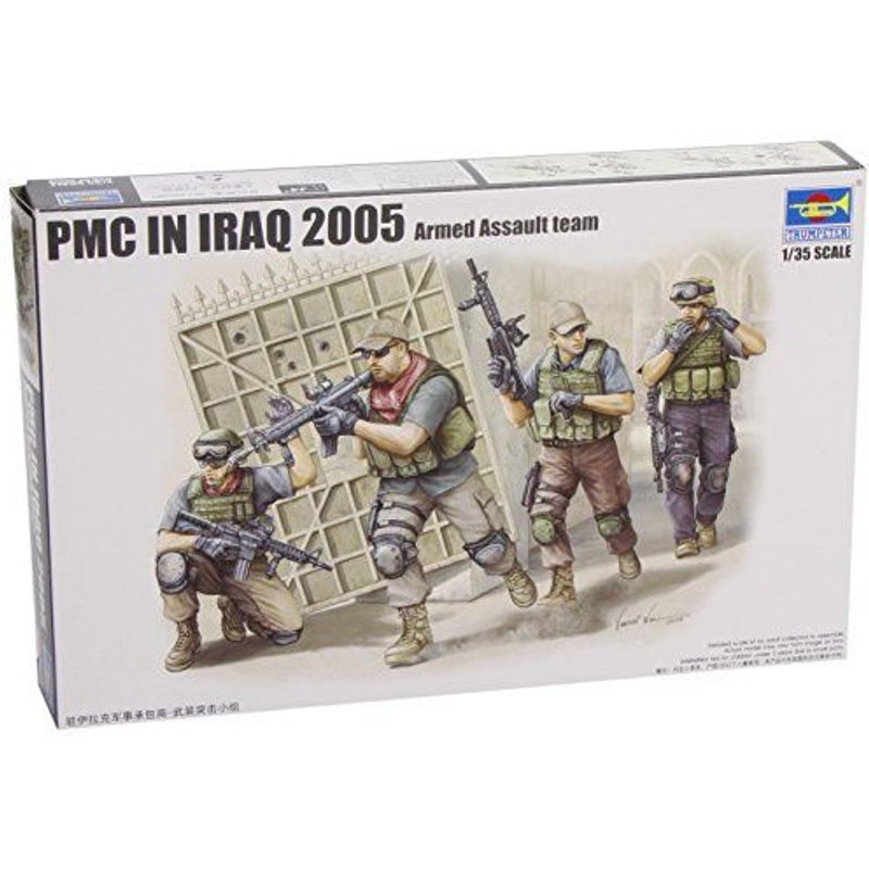 Trumpeter Pmc Fire Movement Team In Iraq Figure Set (4-Pack), Scale 135