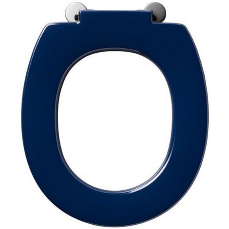 Ideal Standard - Abattant sans couvercle avec ergots de blocage charnières inox Bleu - Matura 2