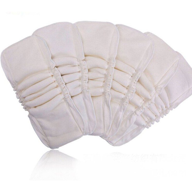 Réutilisable 5 Couches Lavables Pour Bébé Couvre-Couche Imperméable Organique Bambou Solide Coton Wrap