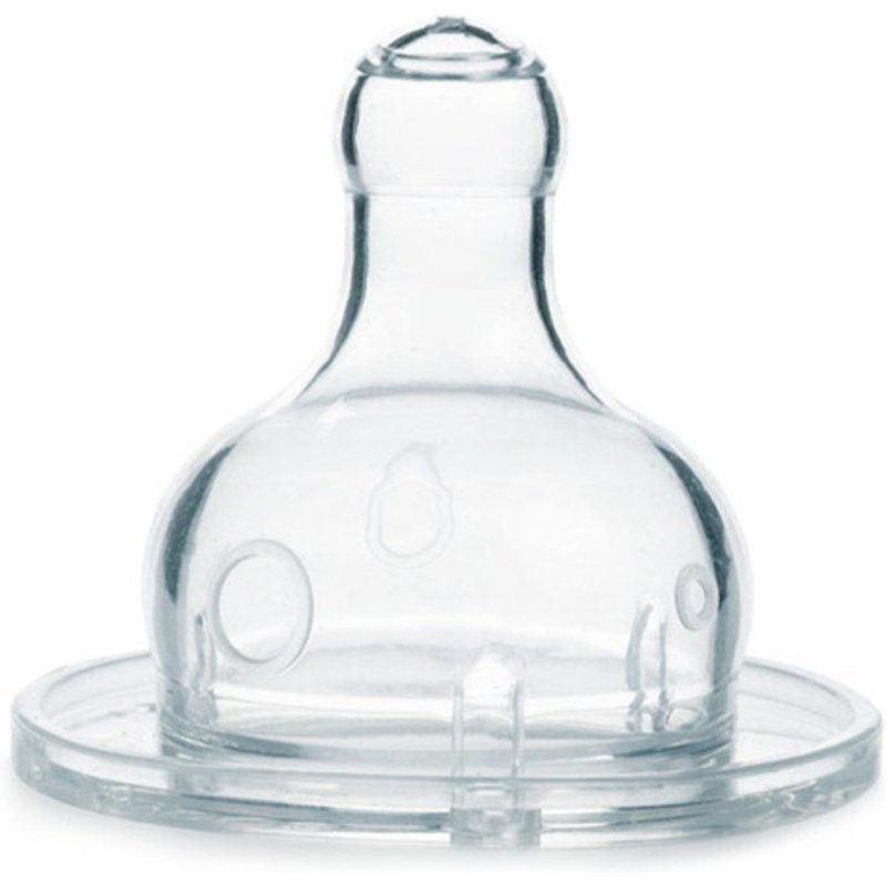 2 Tétines Bout Rond Silicone 3 Vitesses 0+