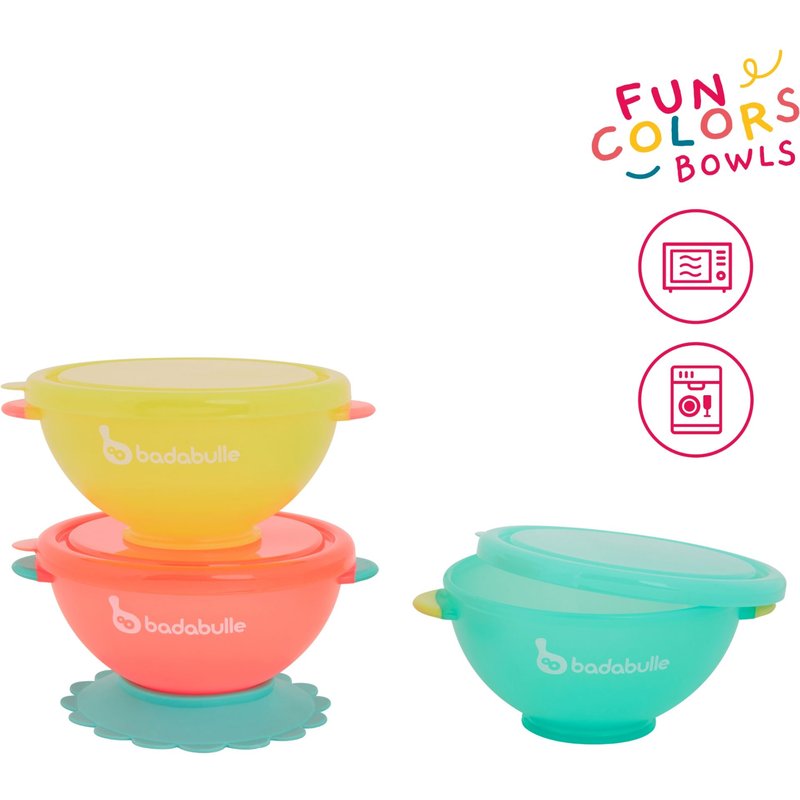 3 Bols Et Couvercles Funcolors - 300ml
