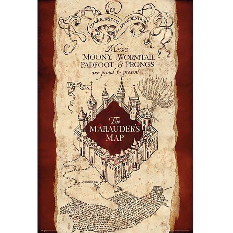 Harry Potter Pack Posters Marauders Map 61 X 91 Cm (5)