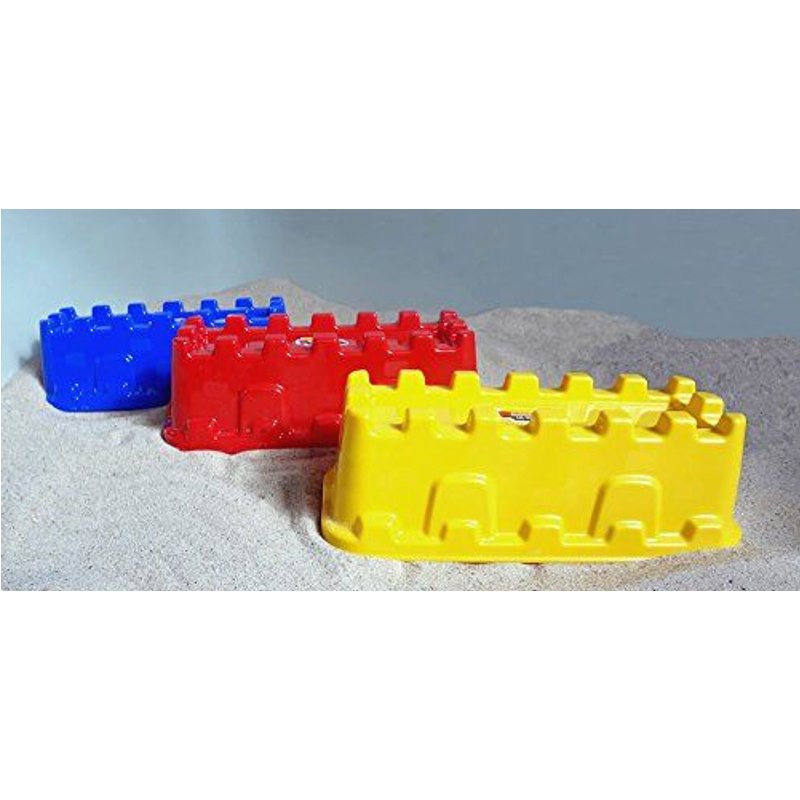 Spielstabil Castle Wall Sand Mold - Sold Individually - Colors Vary (Made In Germany)