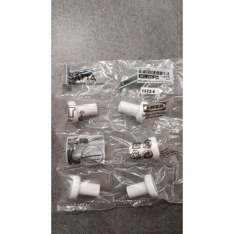 Poignée Blanche Ikea X6