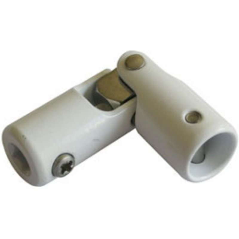 Genouillère Afbat ø 12 mm + ø 12 mm laqué blanc