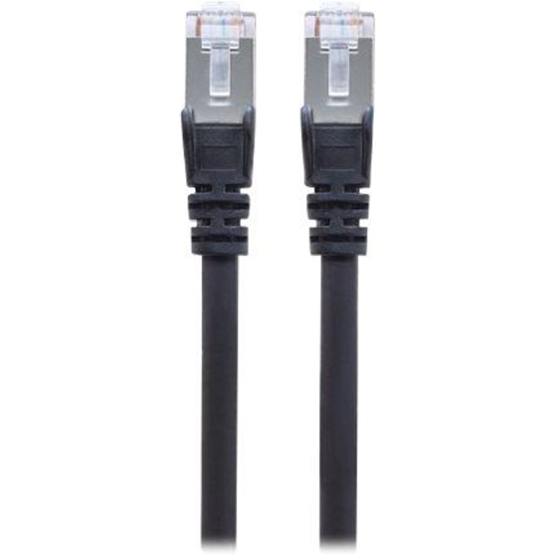 Intellinet Network Patch Cable, Cat7 Cable/Cat6A Plugs, 1m, Black, Copper, S/FTP, LSOH / LSZH, PVC, RJ45, Gold Plated Contacts, Snagless, Booted, Lifetime Warranty, Polybag - Cordon de...