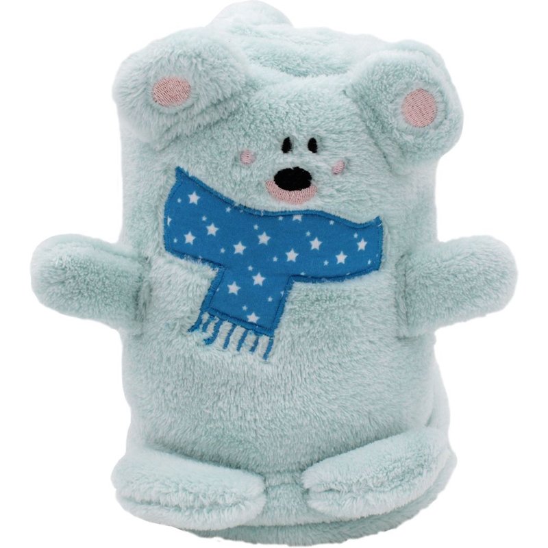 Couverture Ludique - Roulée - Bleu - 75x100 Cm