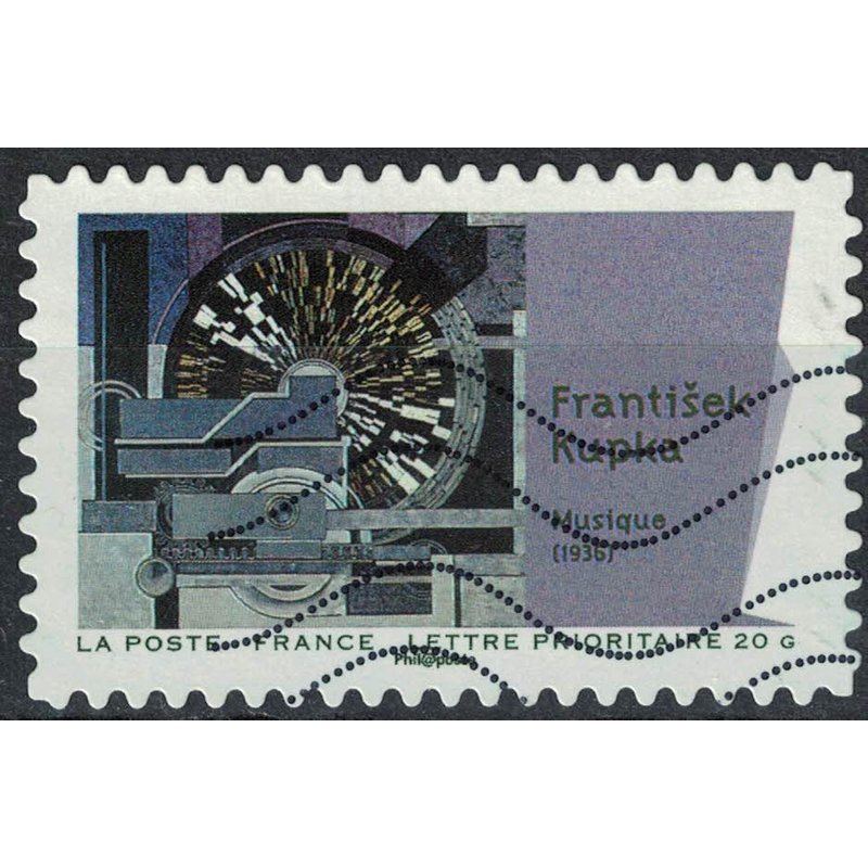 Timbre Oblitéré Used Stamp Peintures Du Xxème Siècle Du Cubisme Frantisek Kupka Musique 1936 France 2012 Y&t 699