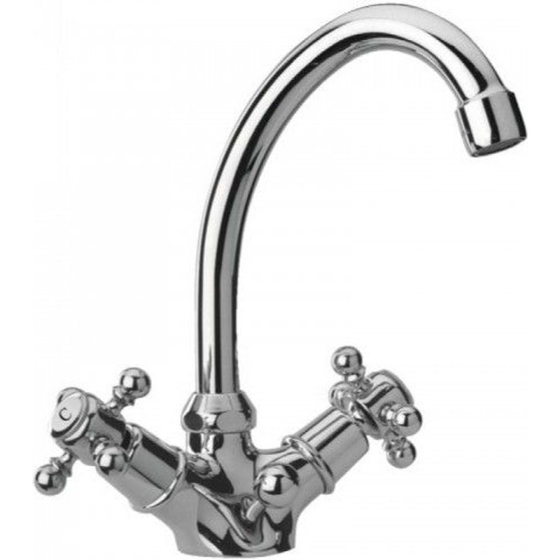 Mélangeur de lavabo - bec arrondi mobile - Néo Classique Tiffany PAINI