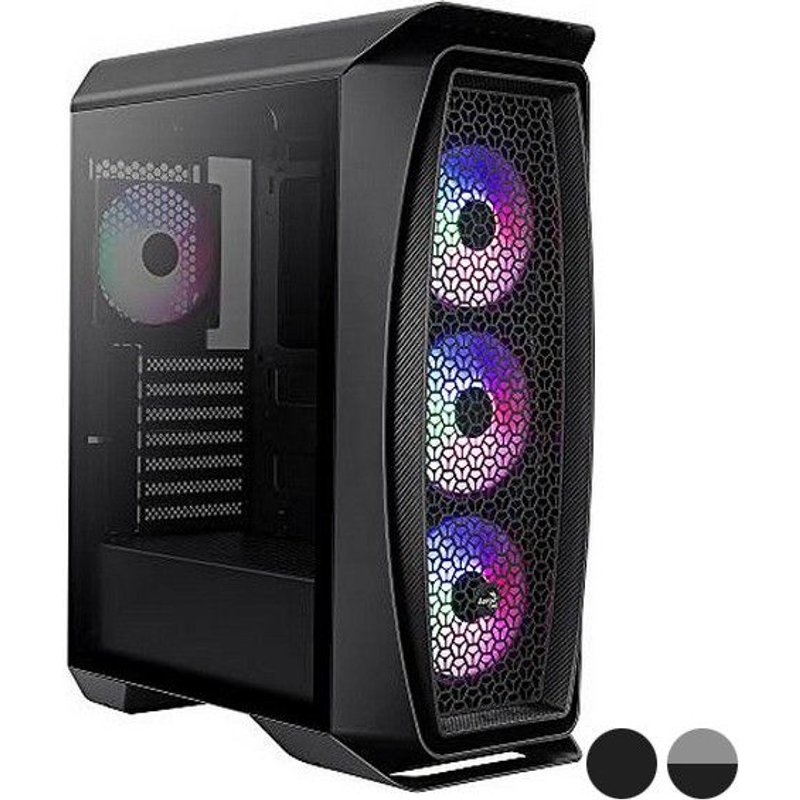 Boitier PC Moyen Tour ATX AeroCool Aero One Frost RGB avec panneau vitré - Blanc