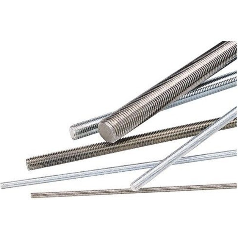 Tige filetée acier zinguée blanc 8.8 - ø18 - 1m - 10 pièces STAFA