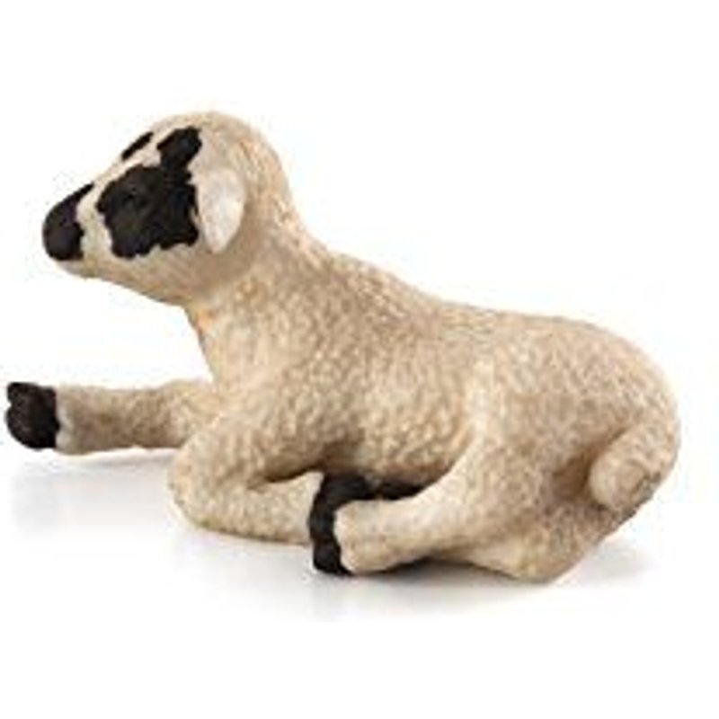 Mojo 387060 Black Faced Lamb Laying Toy Figure