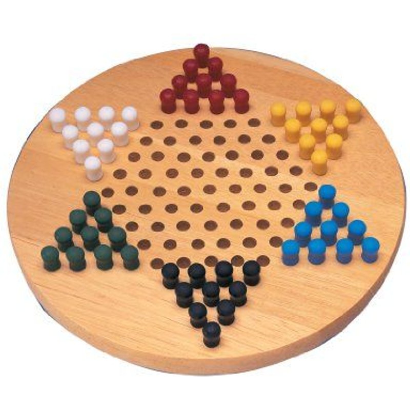 Cardinal Industries Wood Chinese Checkers Game