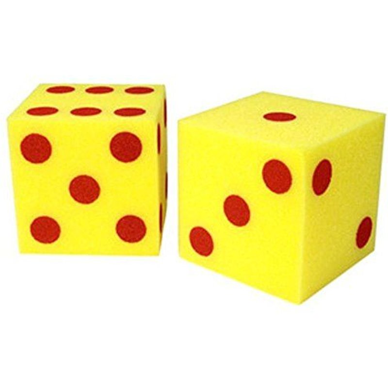 Giant Soft Cubes Dot 2/Pk 5 Inch Cube Square