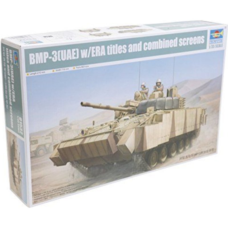 Trumpeter Bmp-3 (Uae) With Era Titles And Combined Screens Model Kit (135 Scale)