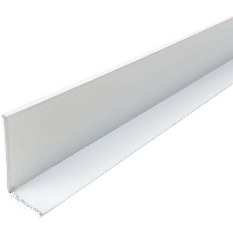 HOMEWELL - Cornière en aluminium 40mm x20mm x1.3mm, lg 1950mm (Laqué blanc)