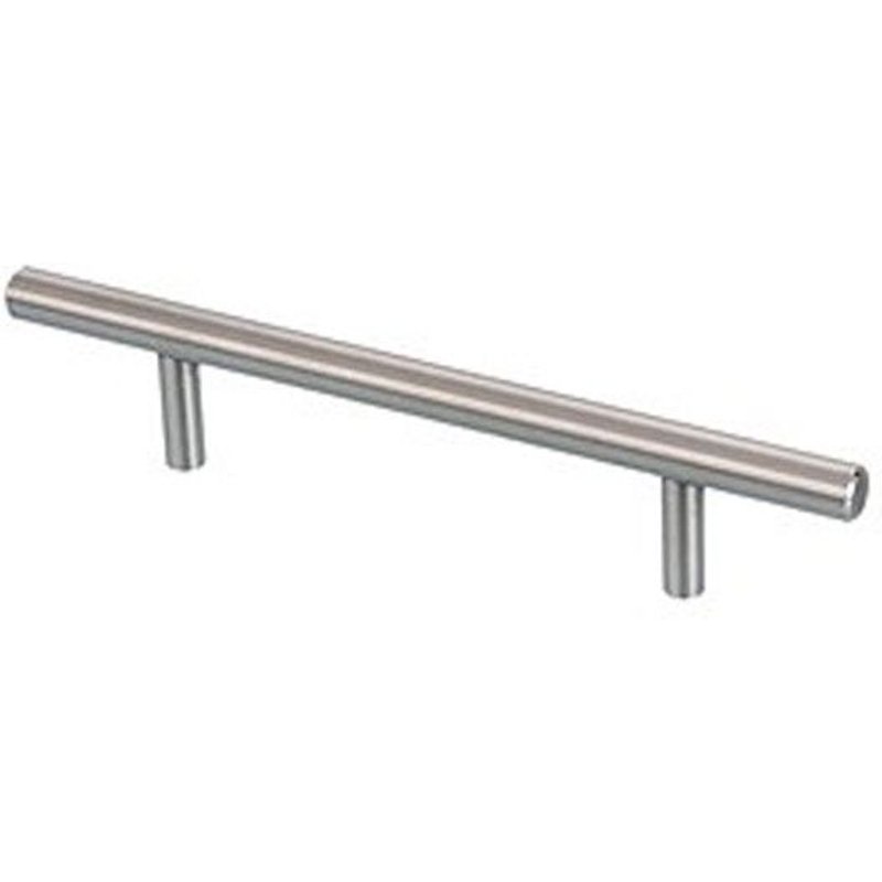 Poignée barre L.160 x Ø12 x 96 mm DESIGN MAT Inox brossé - DM003.IN.12.96.5