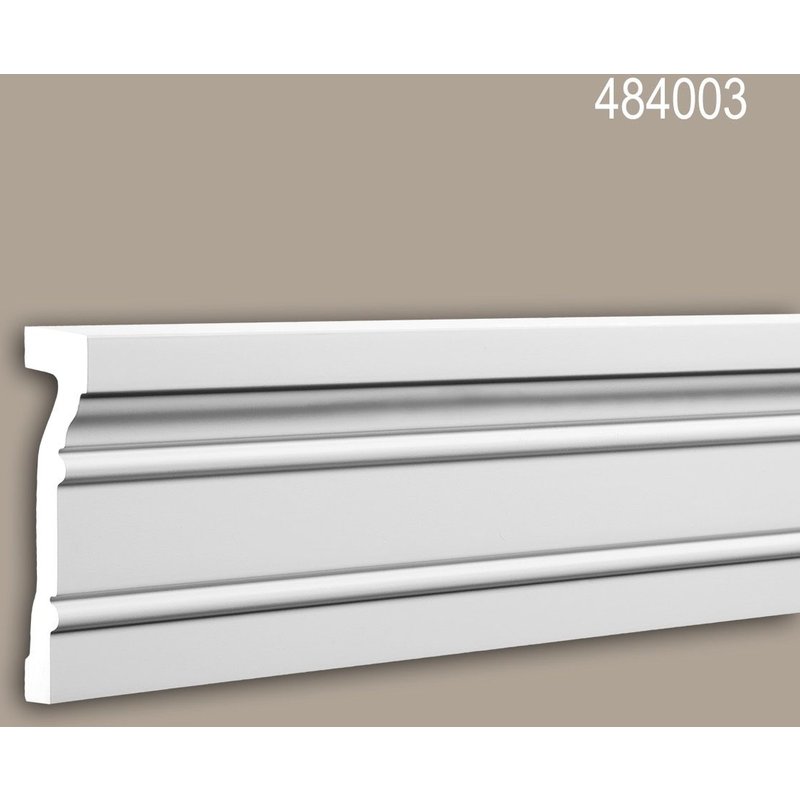 Ébrasement Profhome 484003 Profil de façade Moulure décorative Élément de façade style Néo-Classicisme blanc 2,3 m