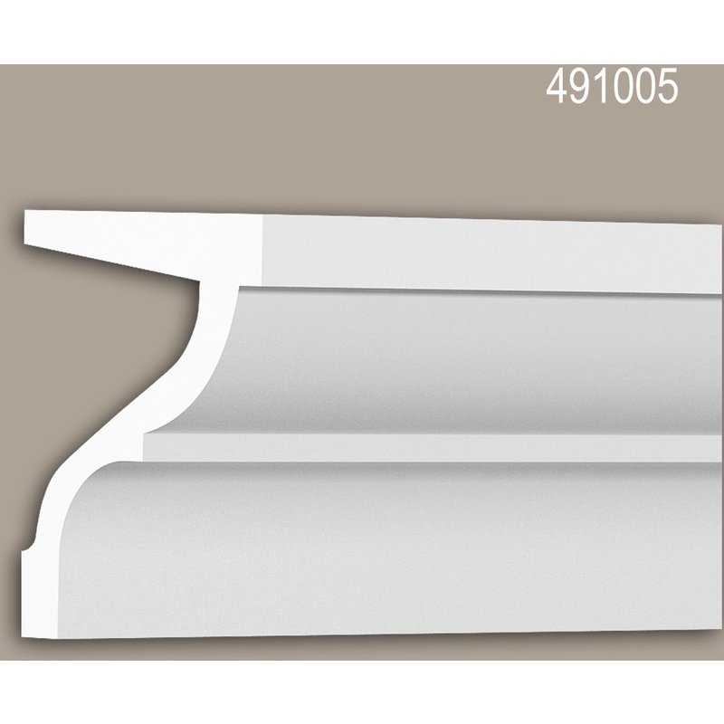 Corniche Profhome 491005 Profil de façade Moulure décorative Moulure décorative design moderne blanc 2 m