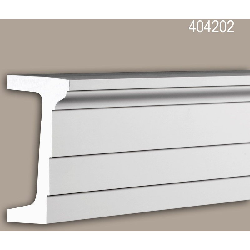 Architrave Profhome 404202 Profil de façade Moulure décorative Moulure exterieure design moderne blanc 2 m