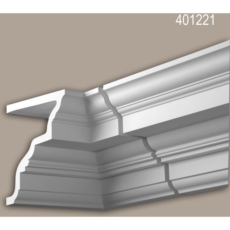 Pièce-raccord angle interne Profhome 401221 Moulure exterieure Élement angulaire Élément de façade style Néo-Classicisme blanc