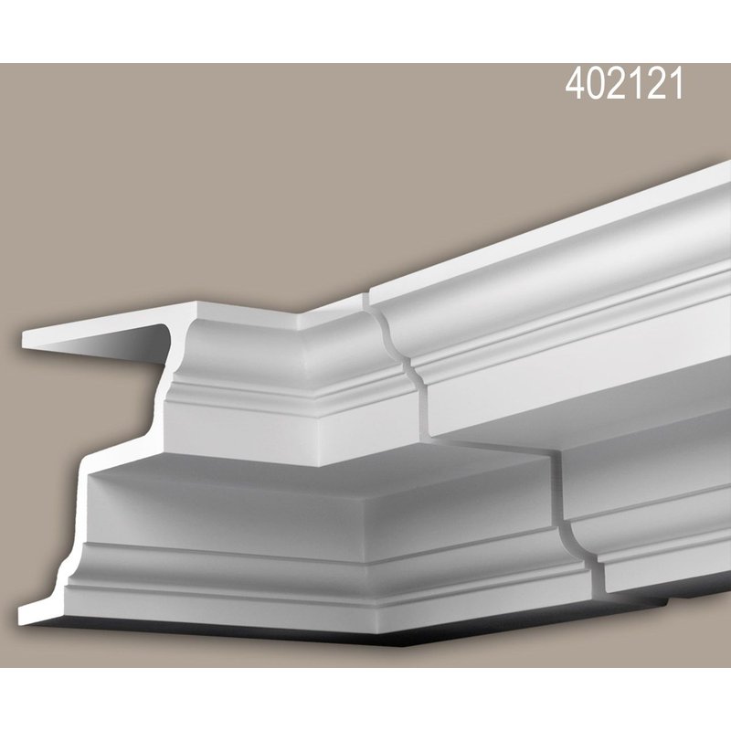 Pièce-raccord angle interne Profhome 402121 Moulure exterieure Élement angulaire Élément de façade style Néo-Classicisme blanc