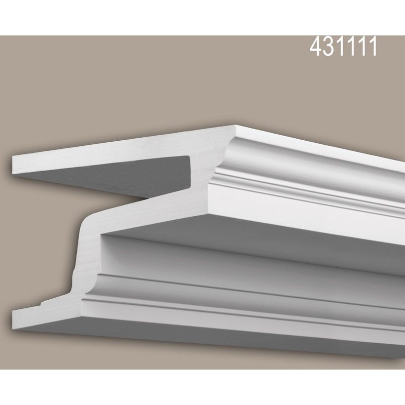 Pièce-raccord angle externe Profhome 431111 Moulure exterieure Élement angulaire Élément de façade style Néo-Classicisme blanc