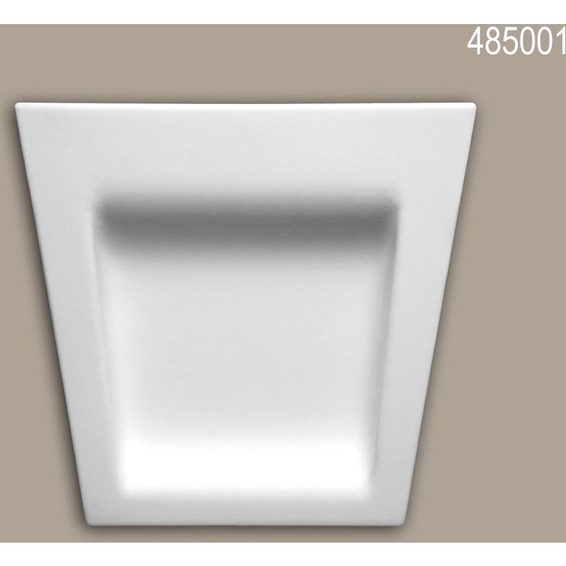 Clé de voûte Profhome 485001 Élément de façade Encadrement de fenêtre Élement décorative design moderne blanc