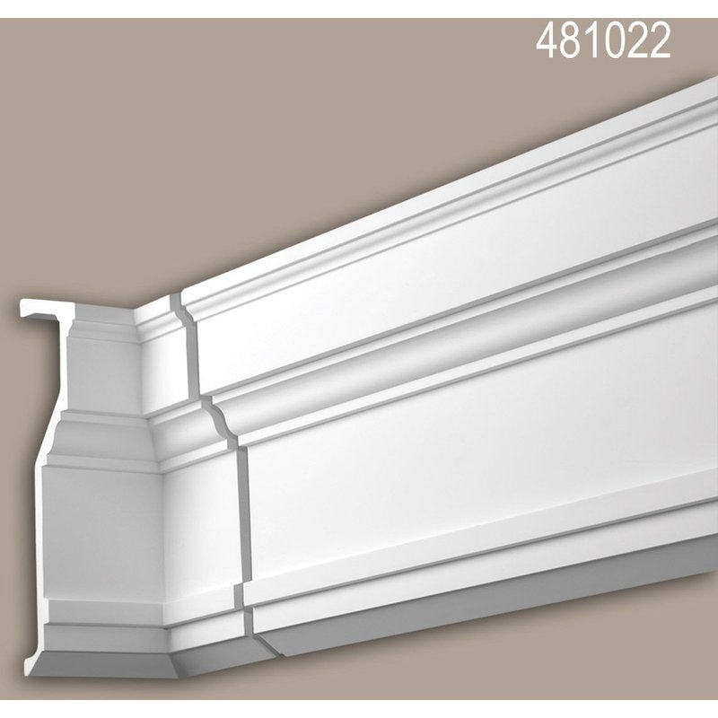 Pièce-raccord angle interne Profhome 481022 Moulure exterieure Élement angulaire Élément de façade style Néo-Classicisme blanc